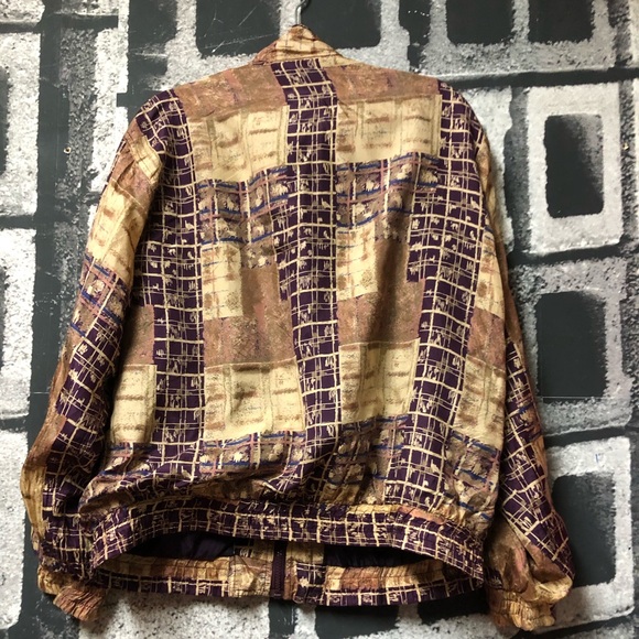 Vintage silk windbreaker - Picture 2 of 4